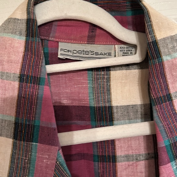 For Pete's Sake Blazer Women's size M/L Linen cotton blend / G-19 - Picture 3 of 9